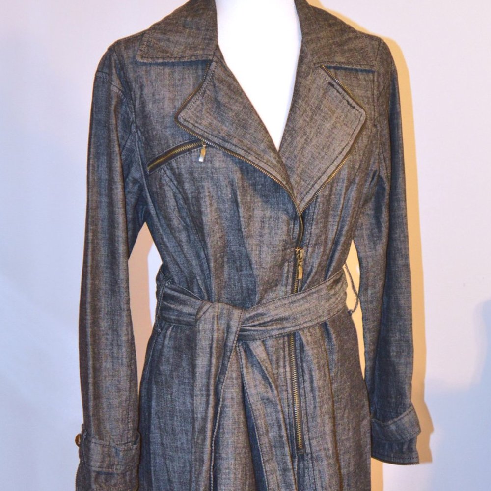 Live A Little Cotton Trench Coat